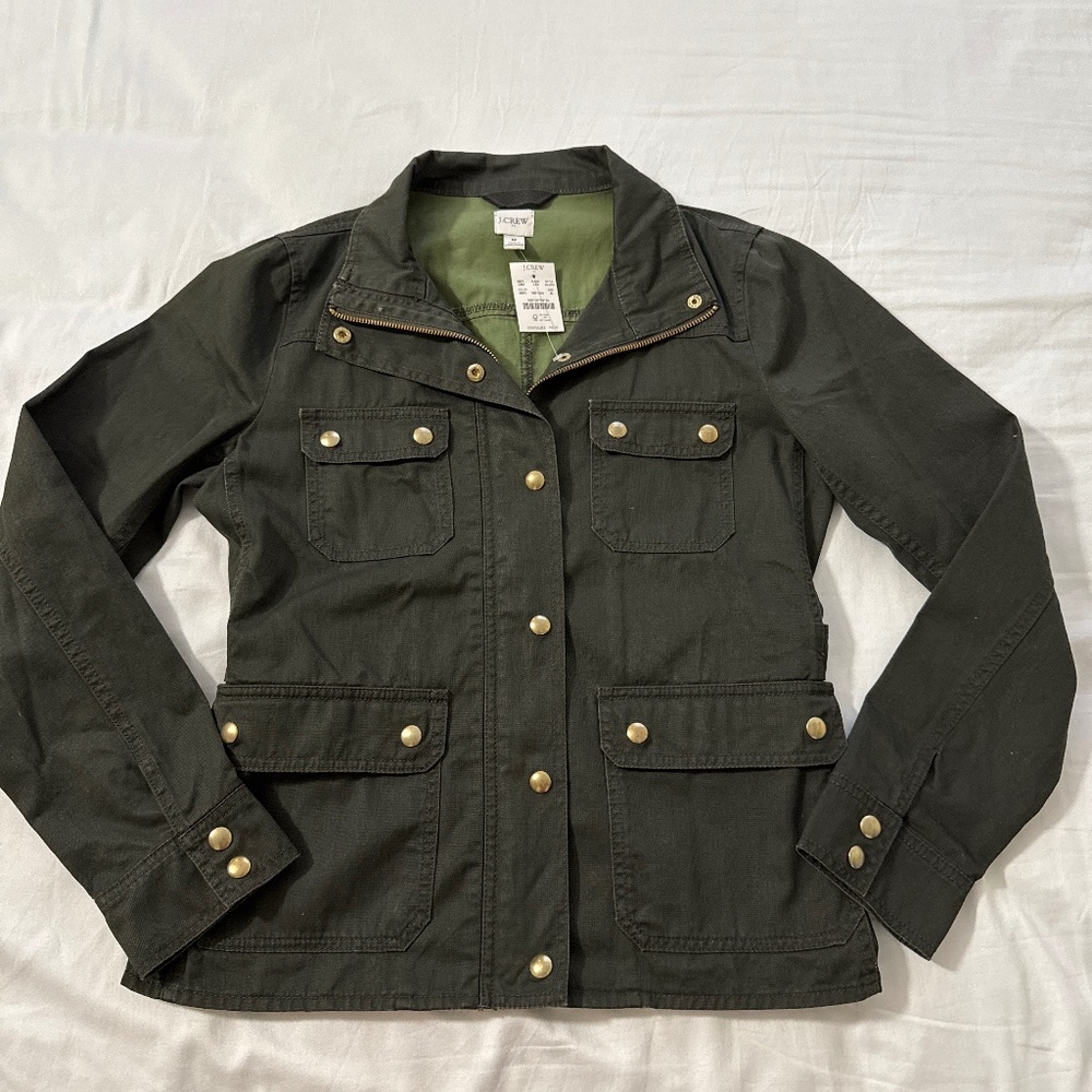 NWT J. Crew Twill Field Jacket size M